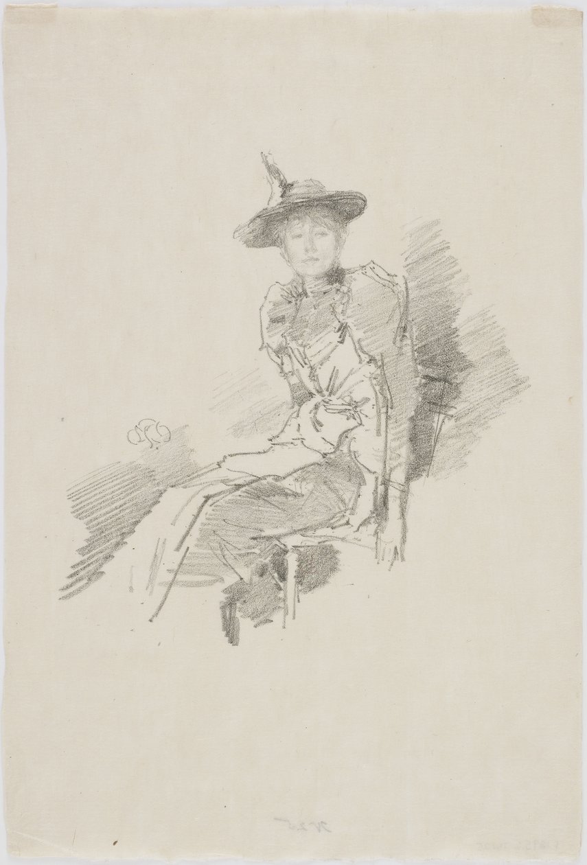 Skrzydlaty kapelusz, 1890 (lit na papierze) autorstwa James Abbott McNeill Whistler