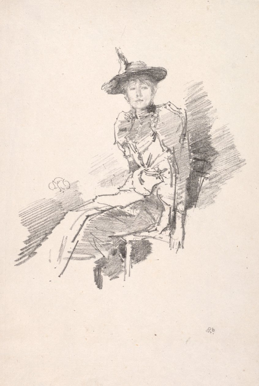 Skrzydlaty kapelusz, 1890. autorstwa James Abbott McNeill Whistler