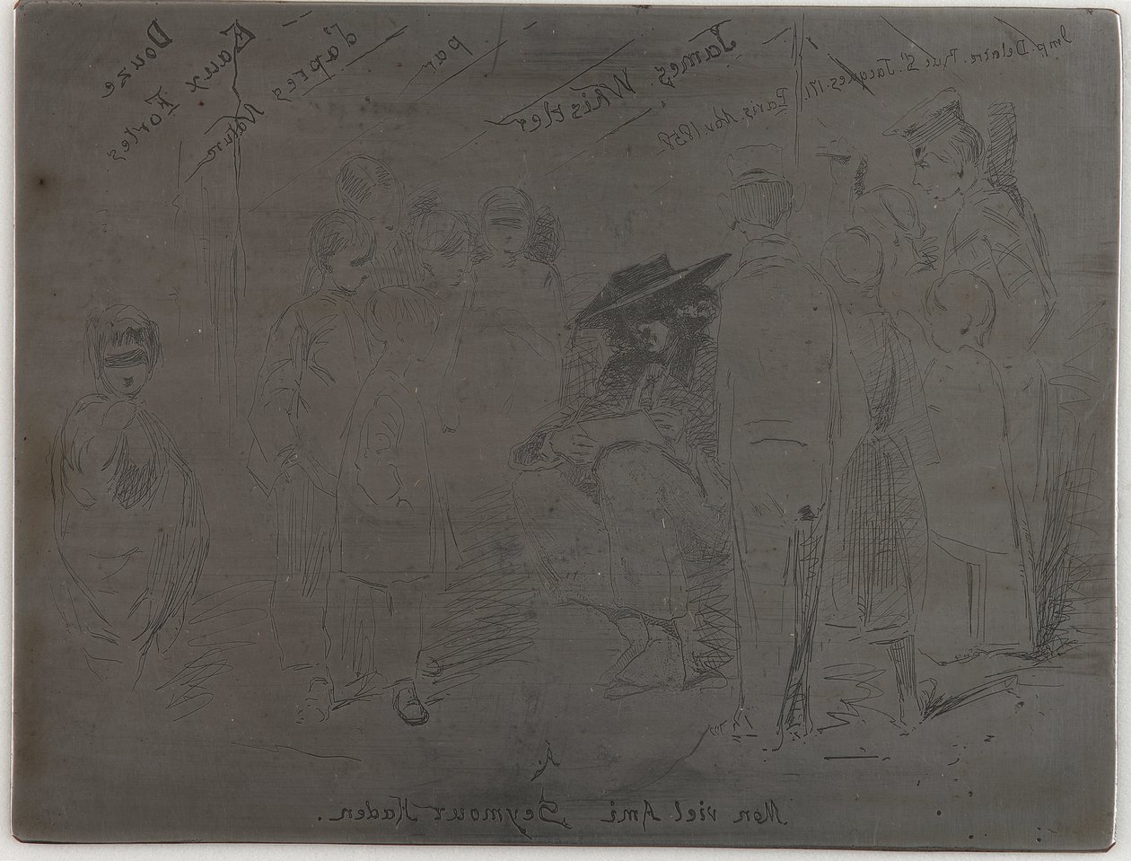 Tytuł do zestawu francuskiego, 1858. autorstwa James Abbott McNeill Whistler