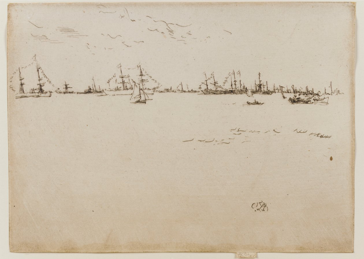 Okręty, 1887. autorstwa James Abbott McNeill Whistler