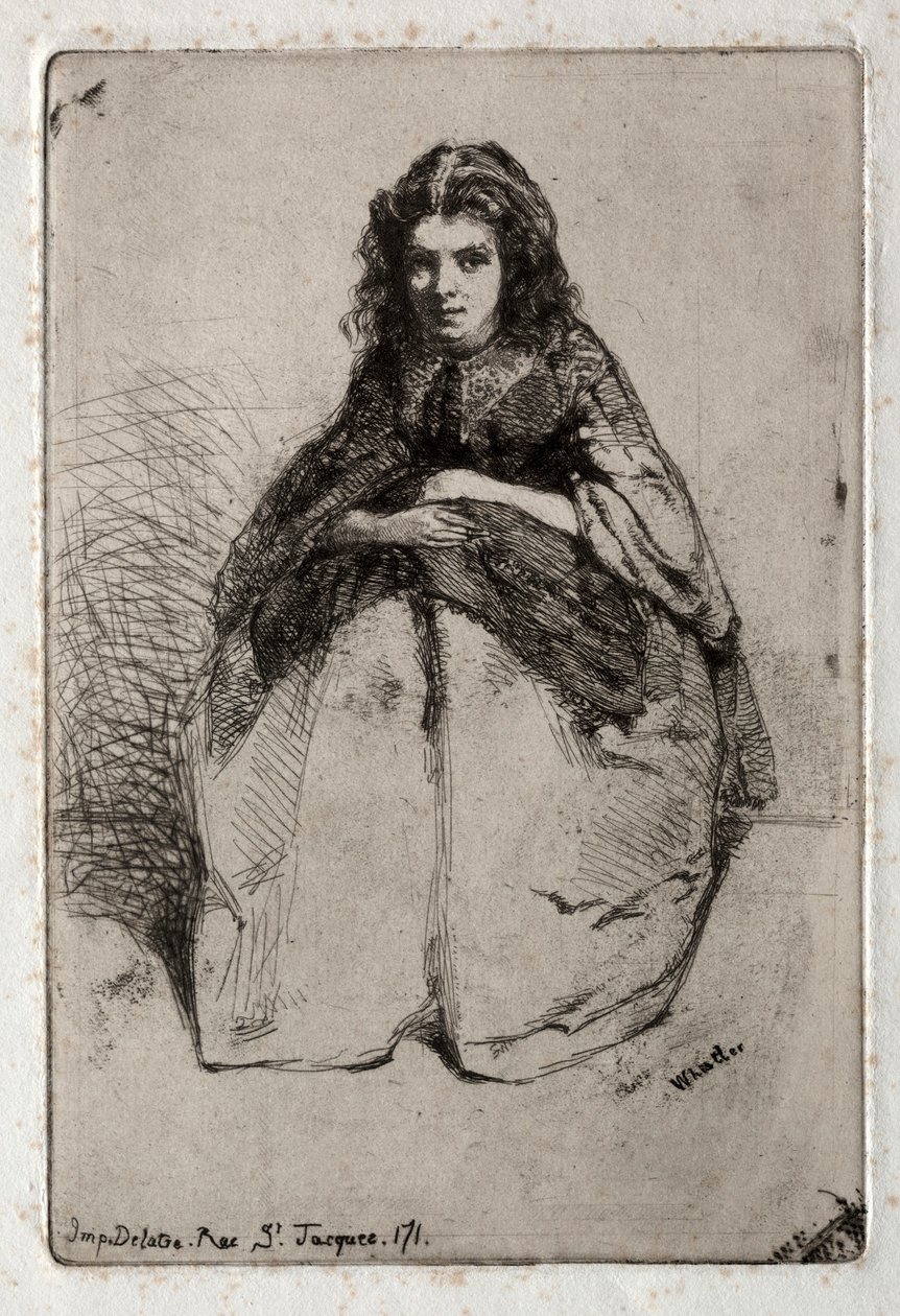 Dwanaście akwafort z natury: Fumette, 1858. autorstwa James Abbott McNeill Whistler