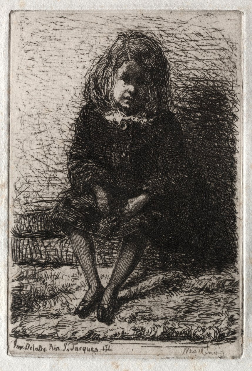 Dwanaście akwafort z natury: Mały Artur, 1858. autorstwa James Abbott McNeill Whistler