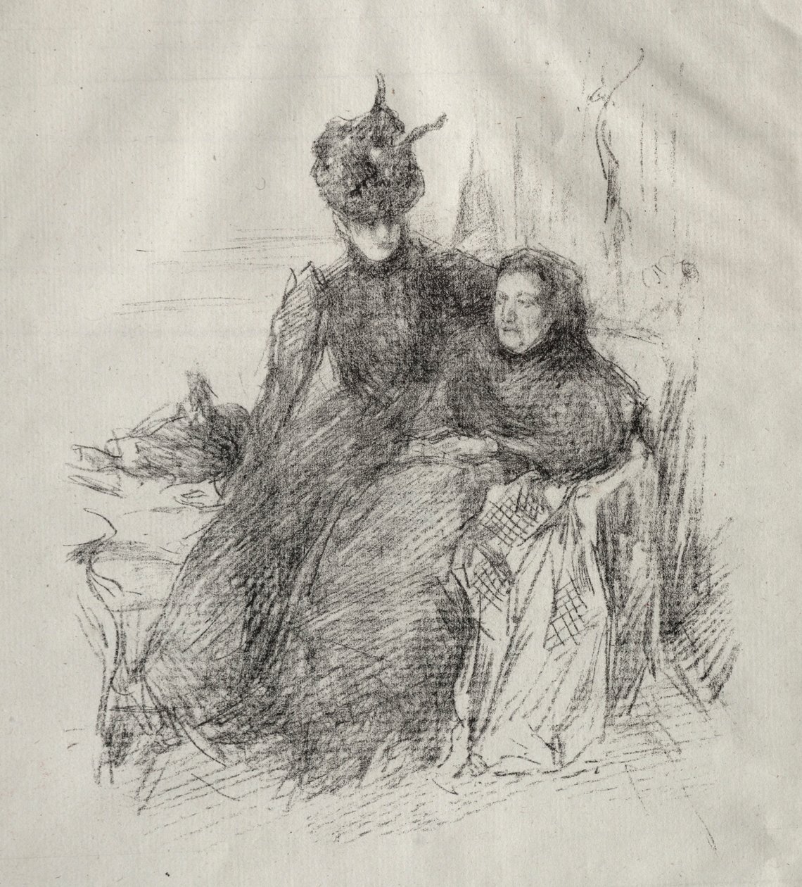 Dwie kobiety. autorstwa James Abbott McNeill Whistler
