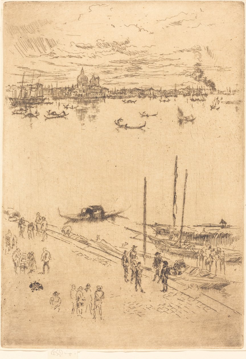 Pionowa Wenecja, 1879-1880. autorstwa James Abbott McNeill Whistler