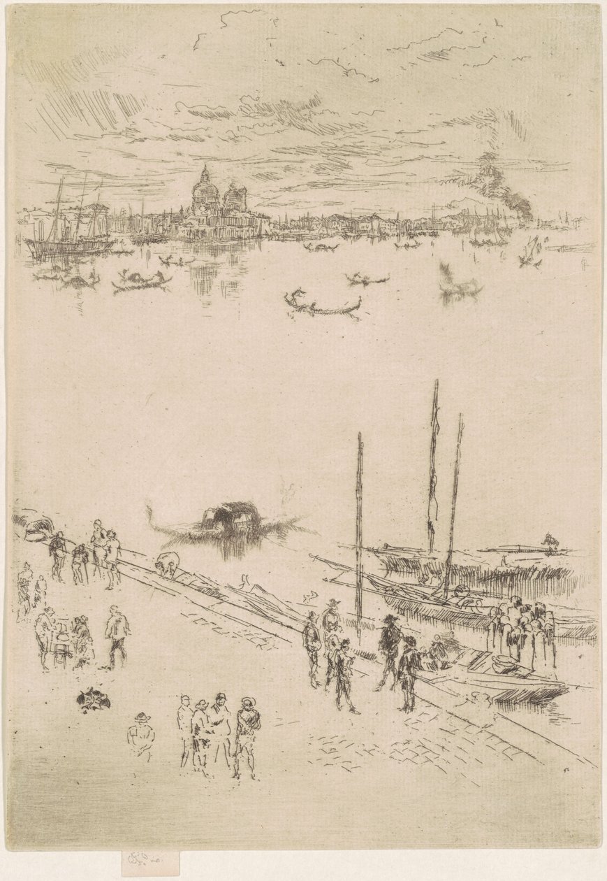 Pionowa Wenecja, 1879-1880. autorstwa James Abbott McNeill Whistler