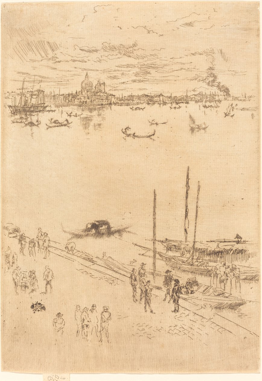 Pionowa Wenecja, 1879-1880. autorstwa James Abbott McNeill Whistler