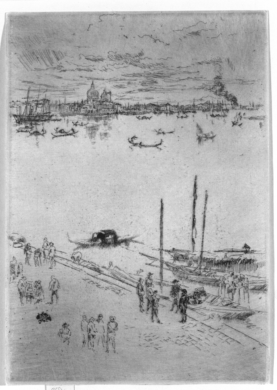 Pionowa Wenecja, 1879-80 autorstwa James Abbott McNeill Whistler