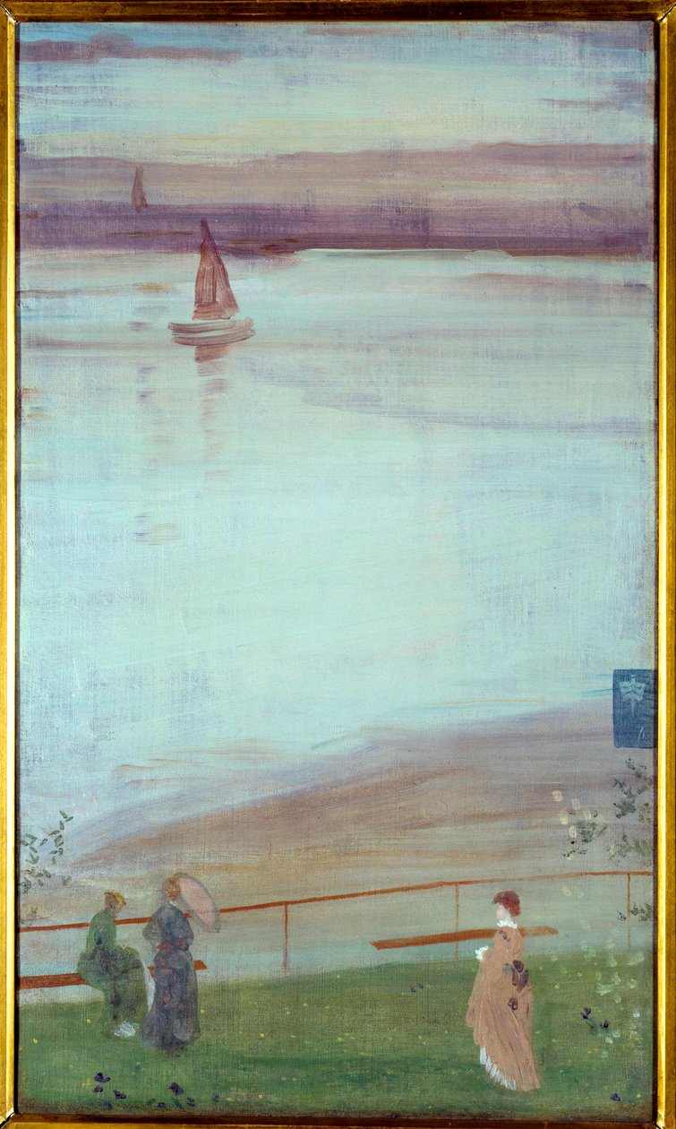 Wariacja w malarstwie fioletowym i zielonym autorstwa Jamesa Abbotta McNeilla Whistlera (1834-1903) 1871 Nd. 0,35x0,61 m Paryż, musee d