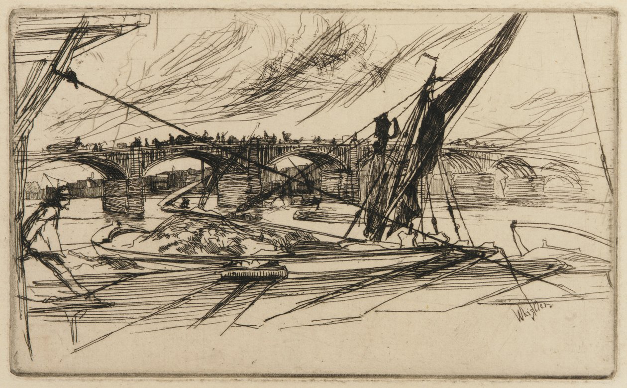 Most Vauxhall, 1861. autorstwa James Abbott McNeill Whistler