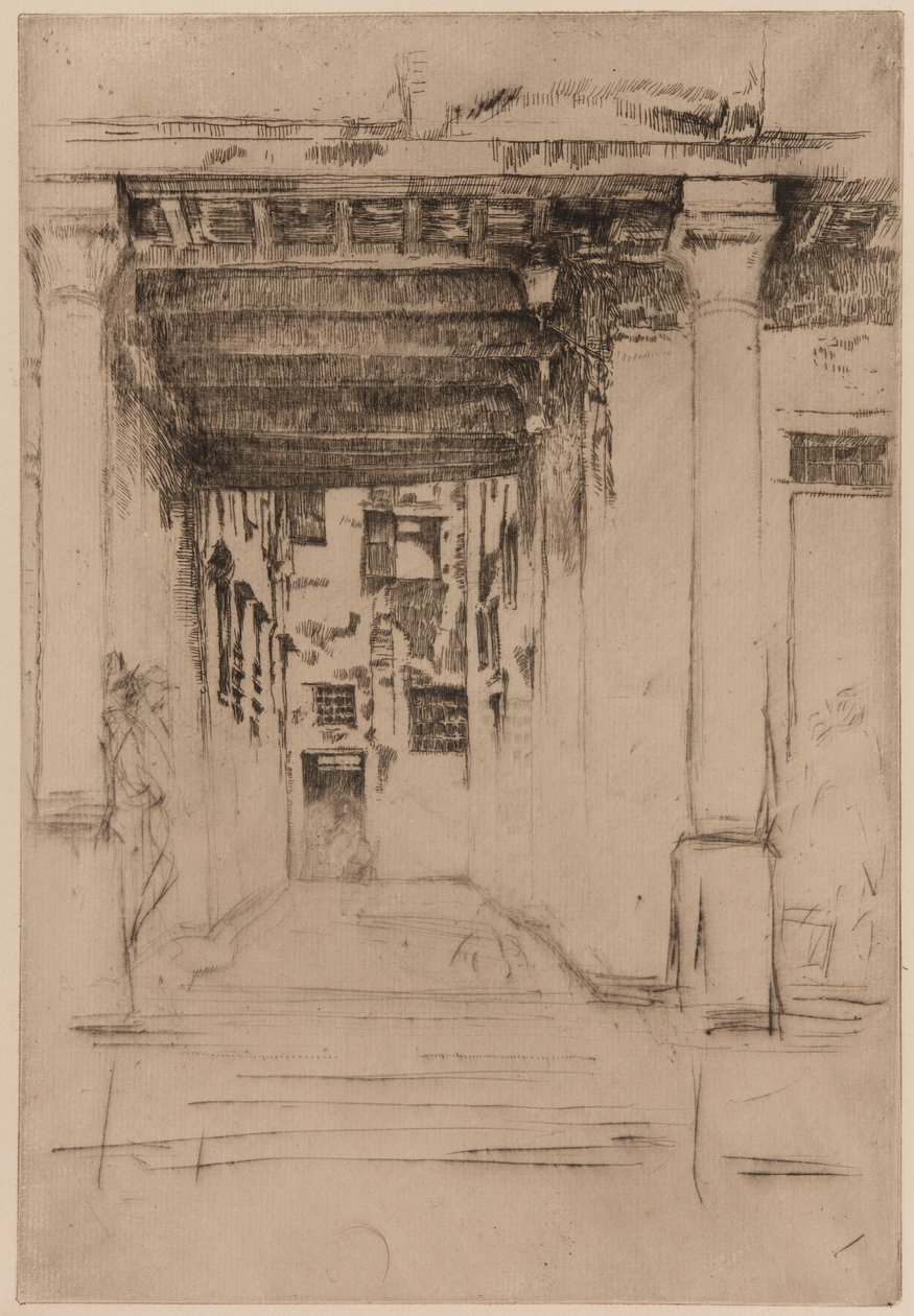 Dwór wenecki, 1879-1880. autorstwa James Abbott McNeill Whistler