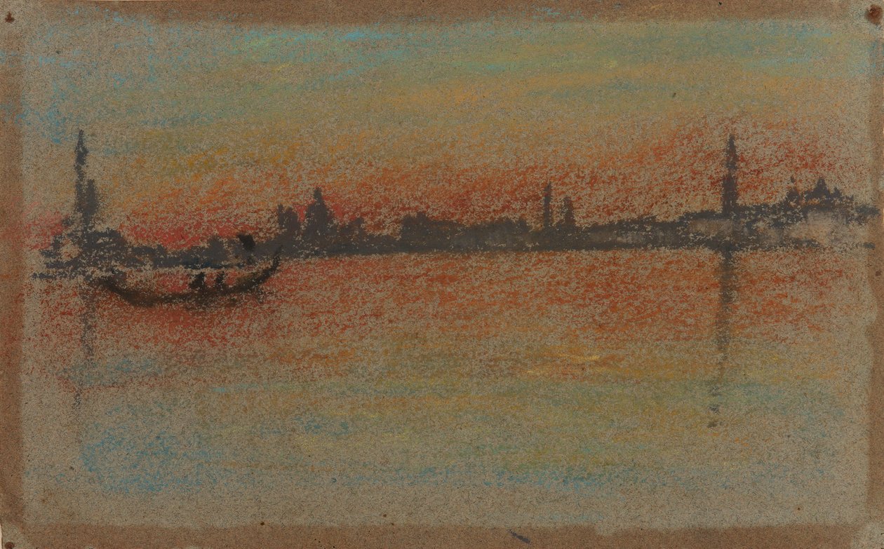 Wenecja: Zachód słońca nad portem, 1880. autorstwa James Abbott McNeill Whistler