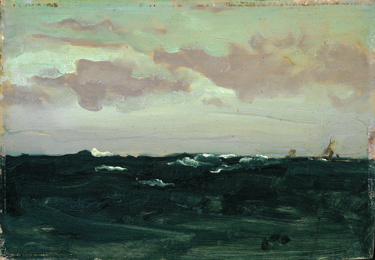 Fioletowy i niebieski: Wśród rolek, ok. 1893 (olej na panelu) autorstwa James Abbott McNeill Whistler