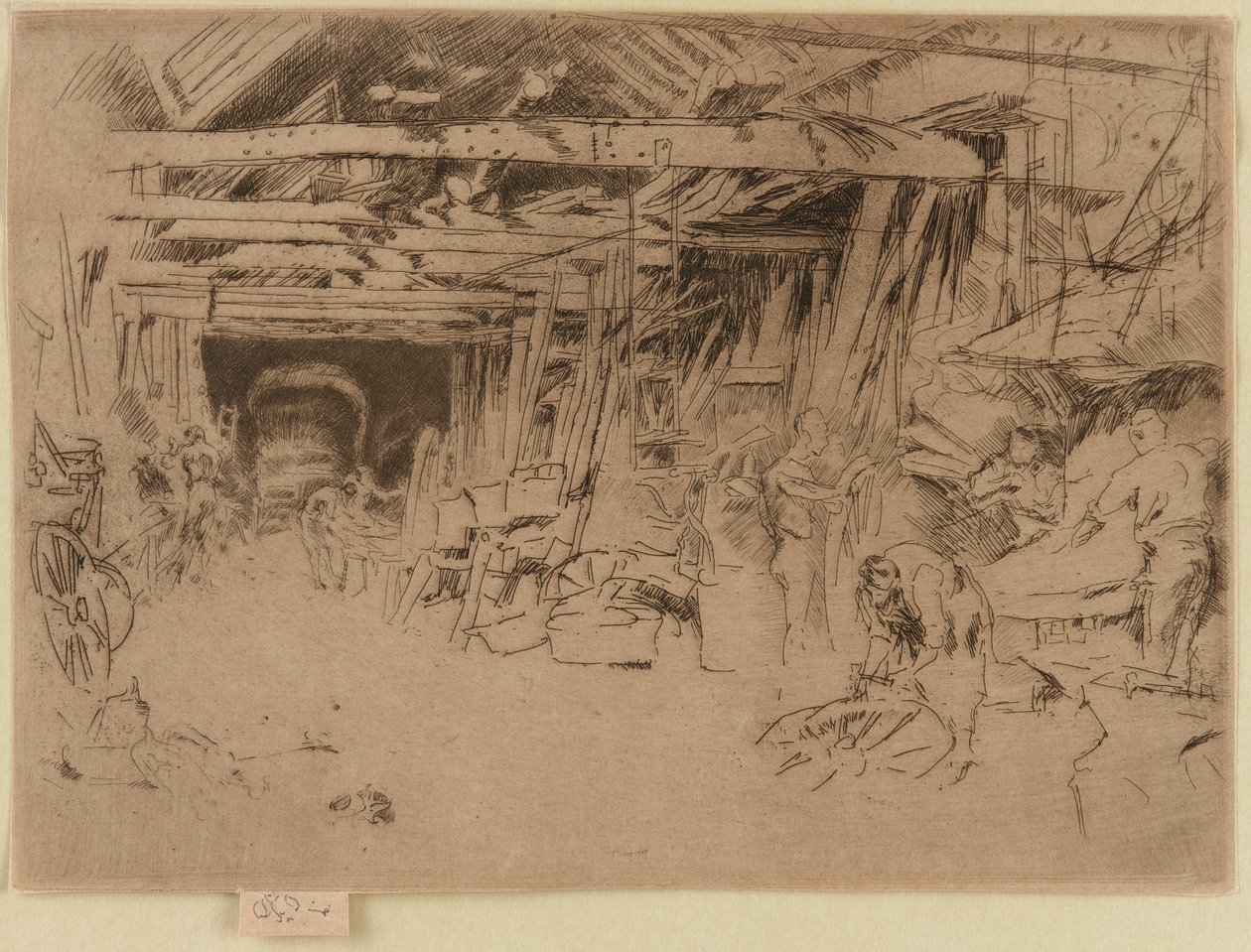 Kołodziej, 1879-1880. autorstwa James Abbott McNeill Whistler