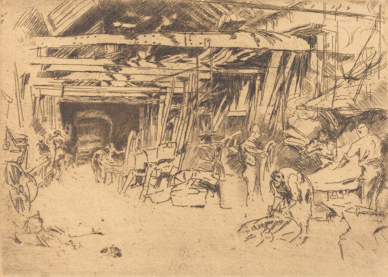 Kołodziej, 18791880. autorstwa James Abbott McNeill Whistler