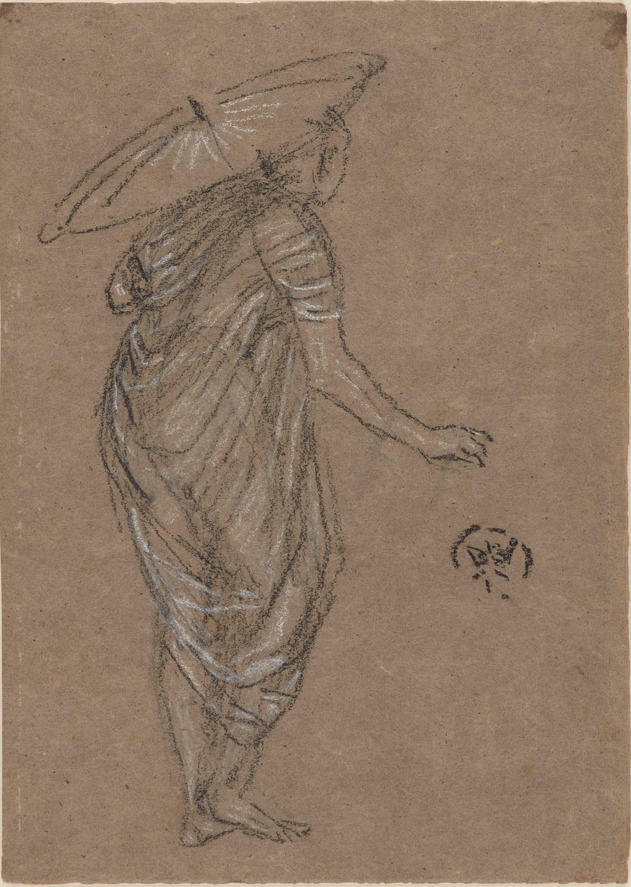 Kobieta z parasolem, 1870-1873. autorstwa James Abbott McNeill Whistler