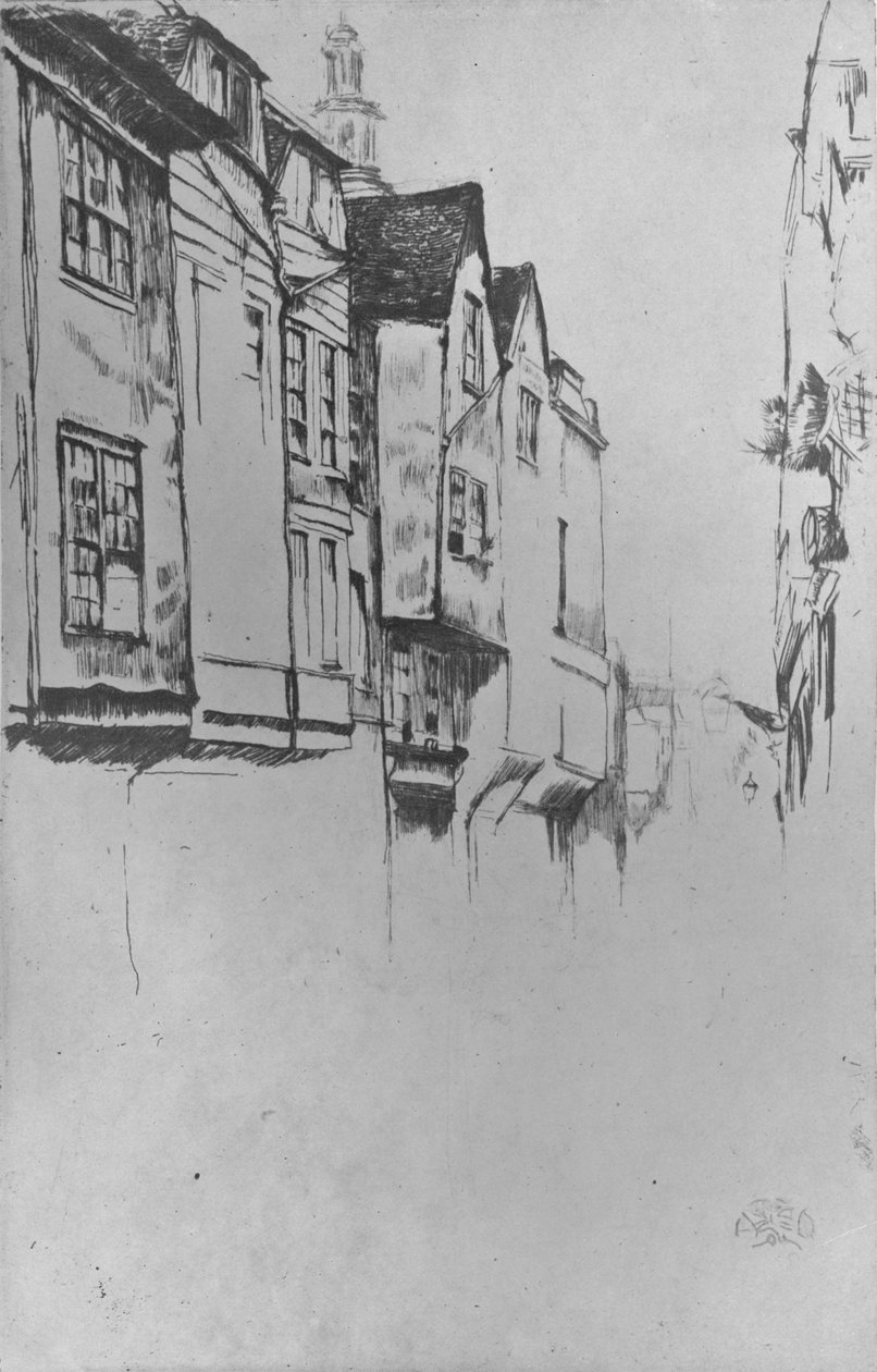 Wych Street, 1877, 1904 autorstwa James Abbott McNeill Whistler