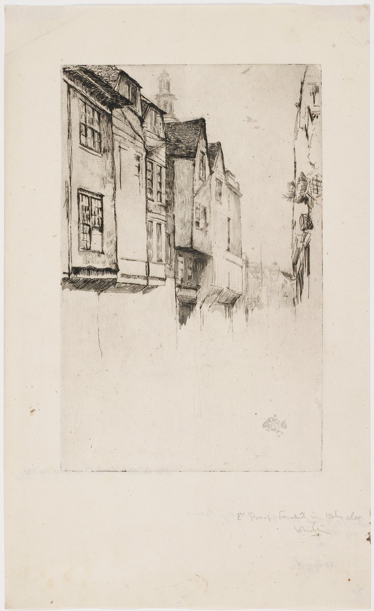 Great Street, Londyn, 1877. autorstwa James Abbott McNeill Whistler