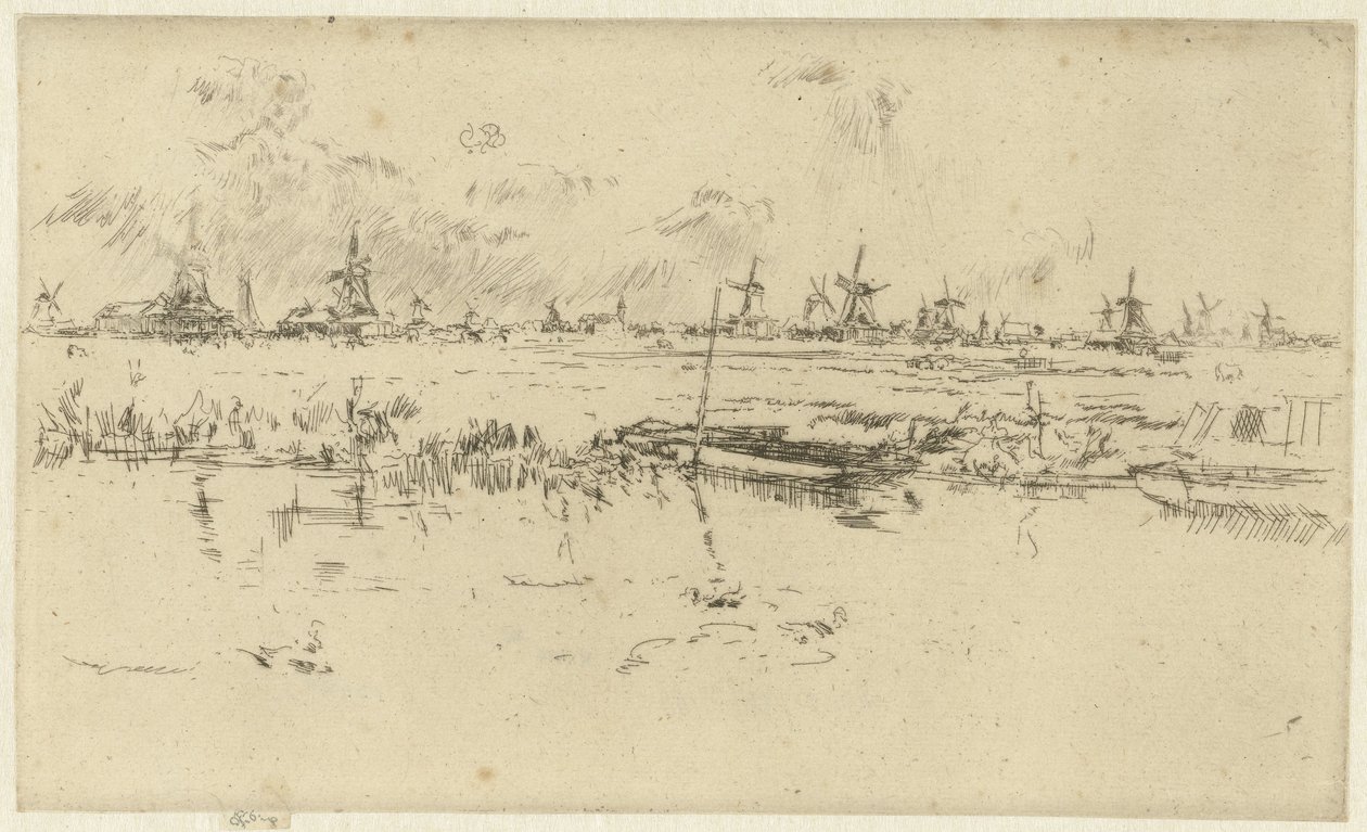 Zaandam autorstwa James Abbott McNeill Whistler