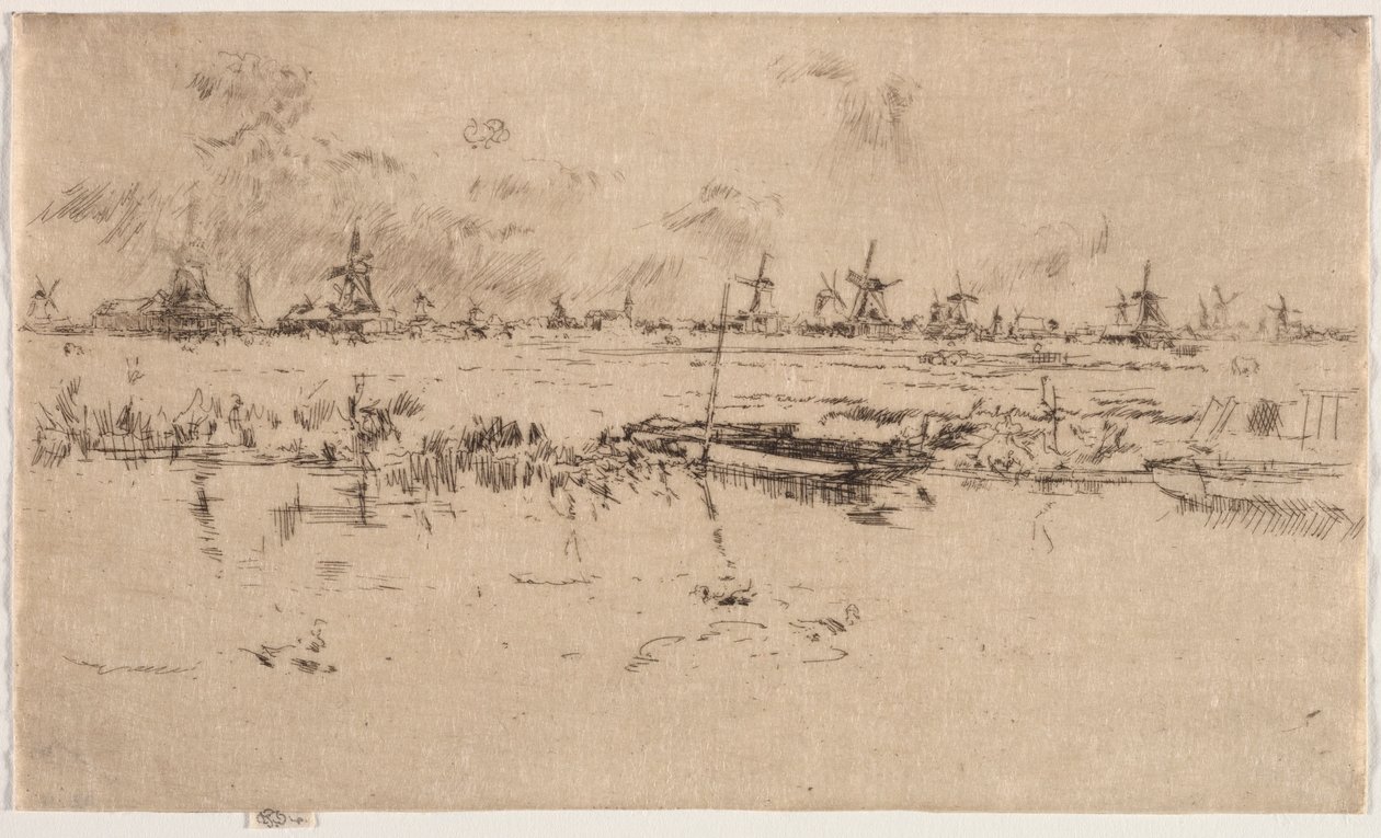 Zaandam. autorstwa James Abbott McNeill Whistler