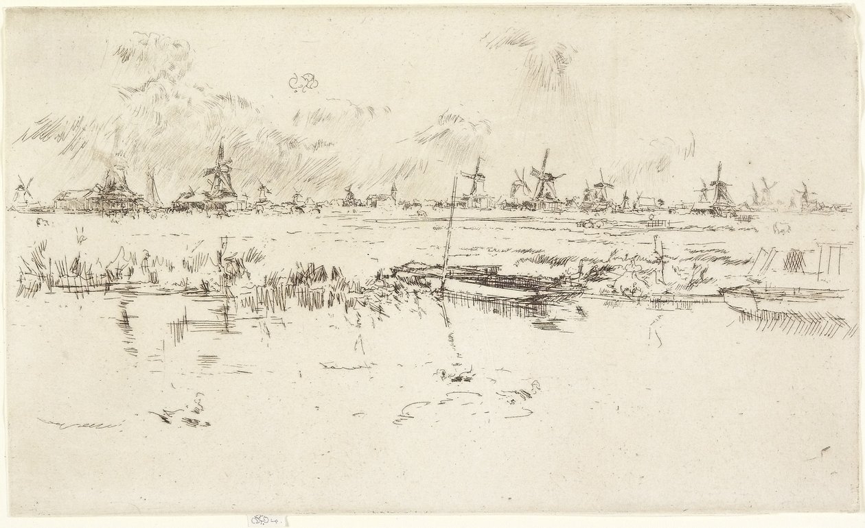 Zaandam, 1889 autorstwa James Abbott McNeill Whistler