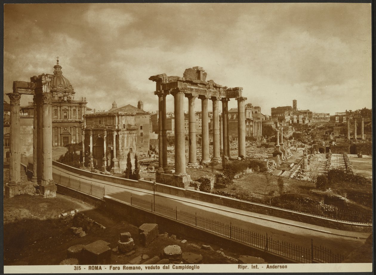 Forum Romanum widziane ze stolicy autorstwa James Anderson