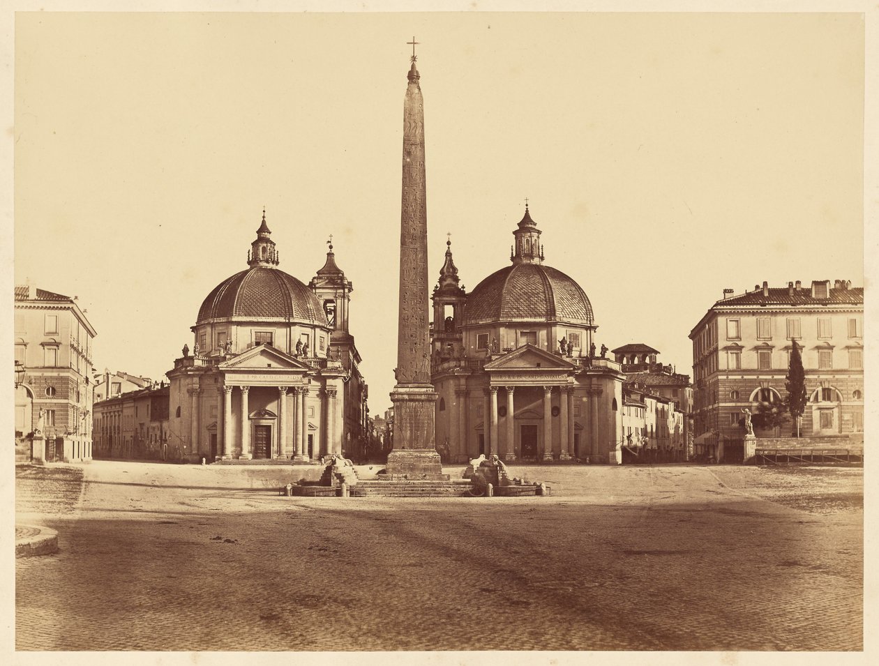 Widok na Piazza del Popolo autorstwa James Anderson