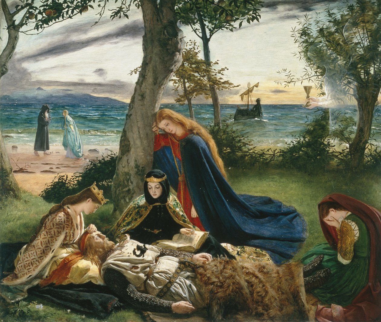 Śmierć Artura autorstwa James Archer