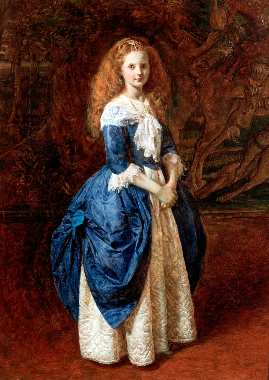 „Moja prababcia”, portret dziecka, 1865 autorstwa James Archer
