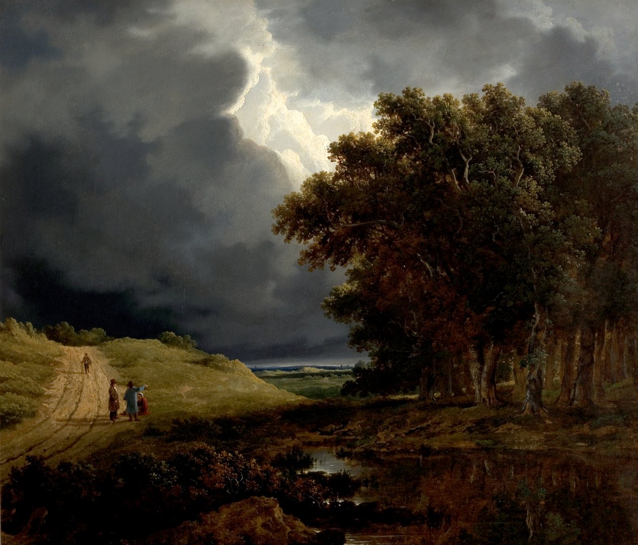 Skraj lasu, nadchodzi burza, 1826 autorstwa James Arthur OConnor