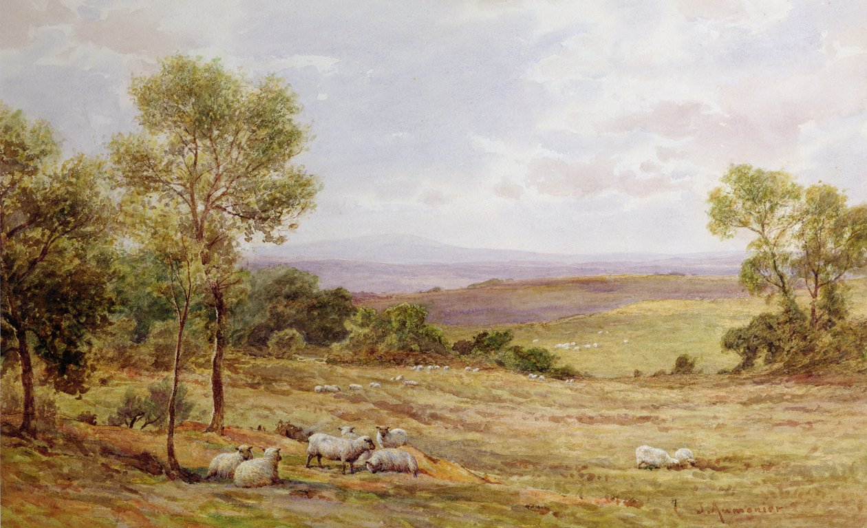 Wzgórza Cumberland z Wardrew House, Gilston autorstwa James Aumonier