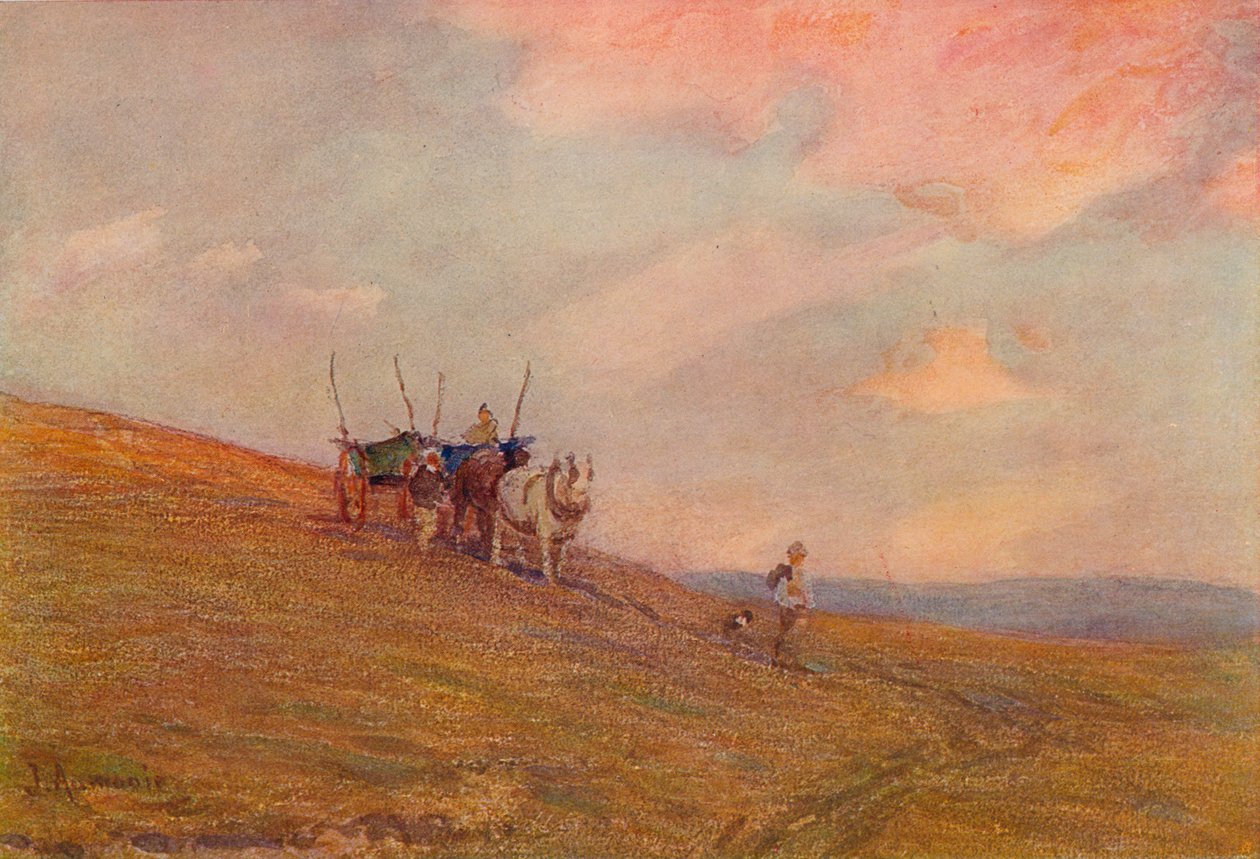 Na Downs Near Harting, 1870-1906, 1906. autorstwa James Aumonier