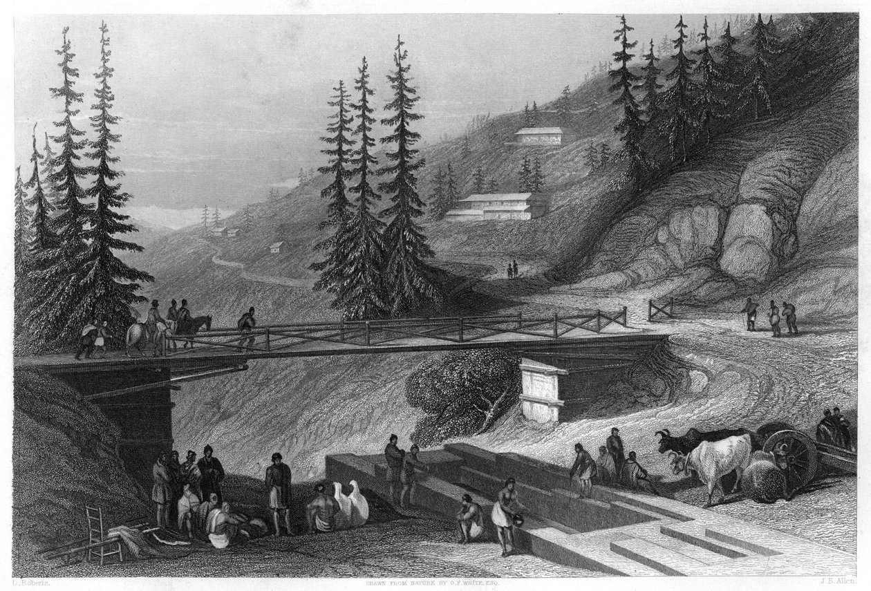 Simla, Indie, ok. 1860. autorstwa James B. Allen
