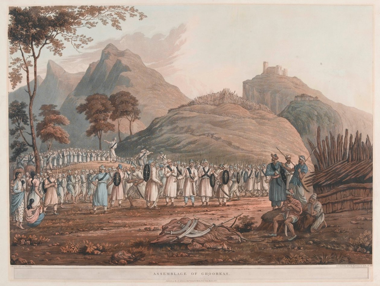 „Zbiór Ghoorków” autorstwa James Baillie (after) Fraser