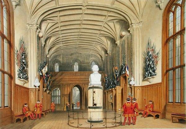 Komnata Straży, Zamek Windsor autorstwa James Baker (after) Pyne