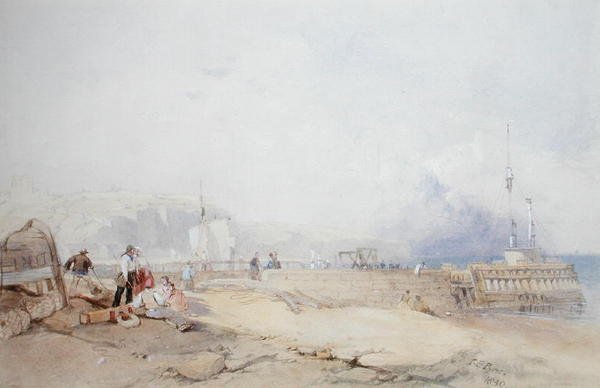 Port w Dover autorstwa James Baker Pyne