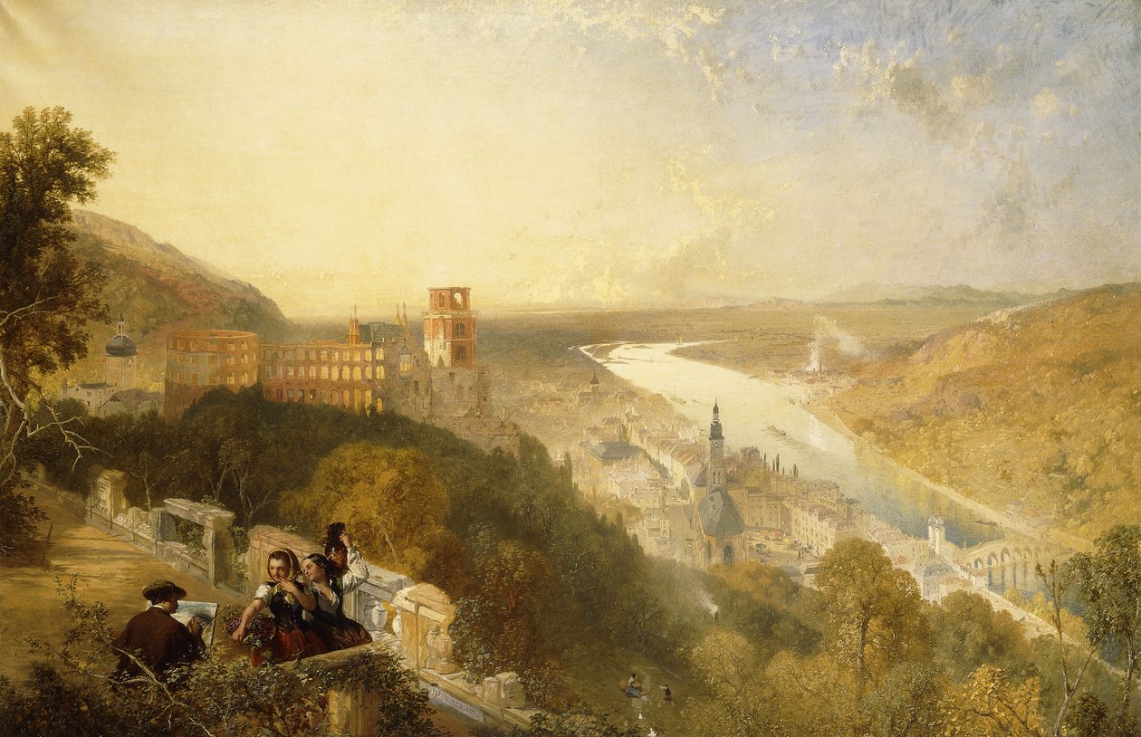 Heidelberg z tarasu autorstwa James Baker Pyne