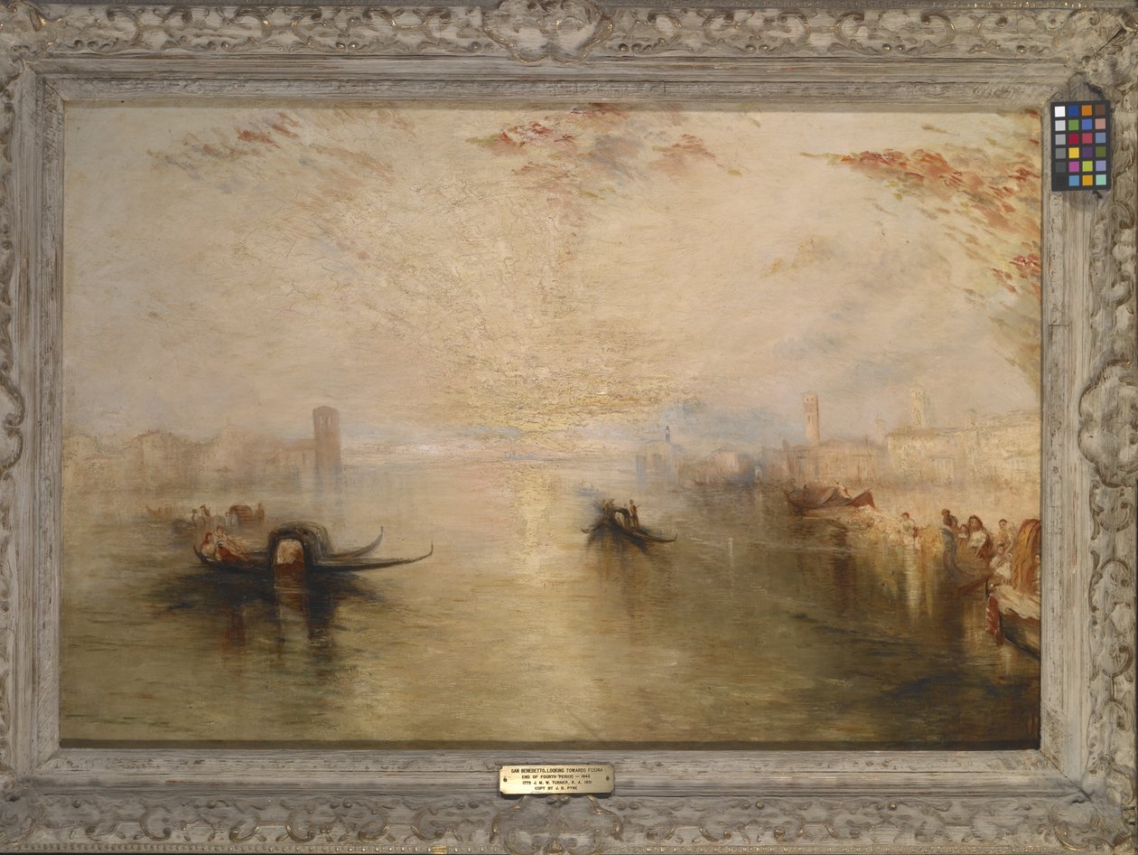 San Benedetto patrząc w kierunku Fusiny (po Turnerze) (olej na płótnie) autorstwa James Baker Pyne