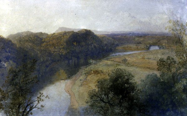 Ribble z Red Seat (olej na płótnie) autorstwa James Baker Pyne