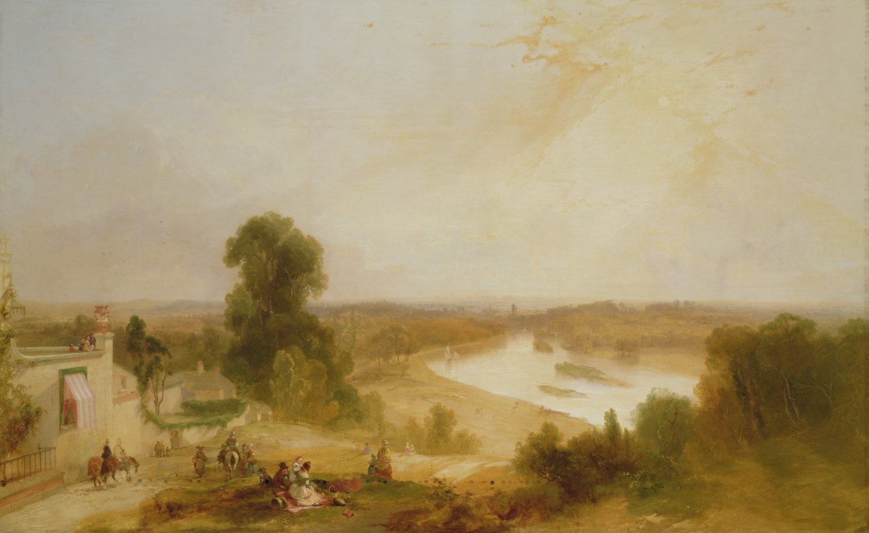 Widok na Tamizę z Richmond Hill, 1835 autorstwa James Baker Pyne