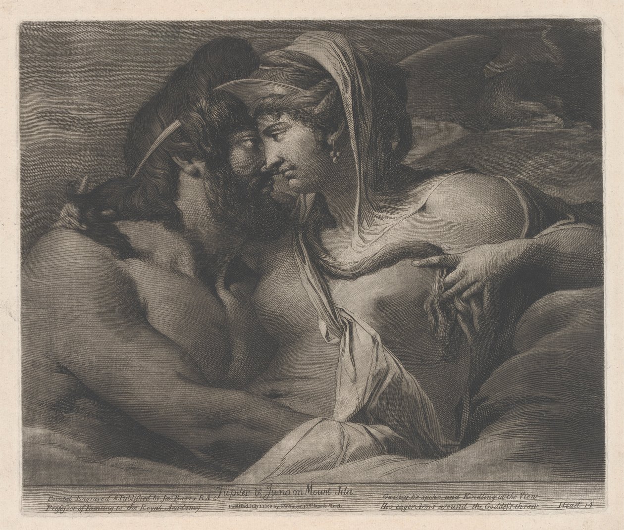 Jowisz i Junona na górze Ida autorstwa James Barry