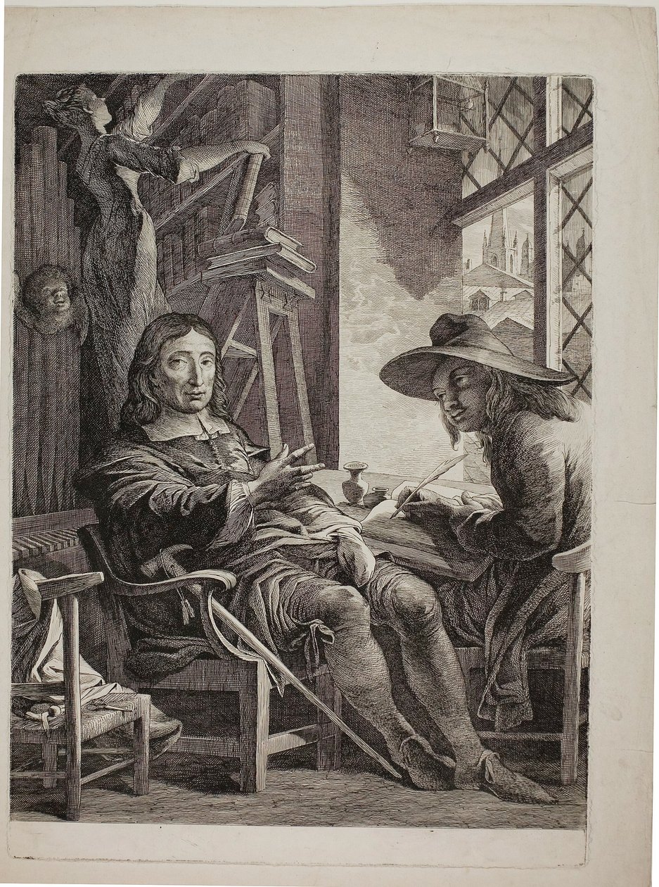 Milton dyktuje kwakierowi Ellwood autorstwa James Barry