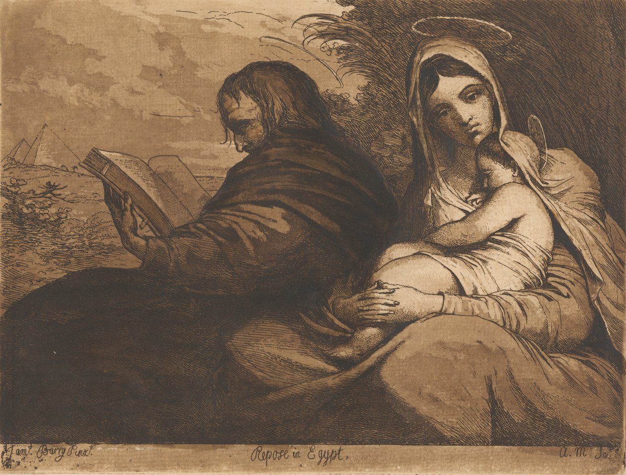 Odpoczynek w Egipcie autorstwa James Barry