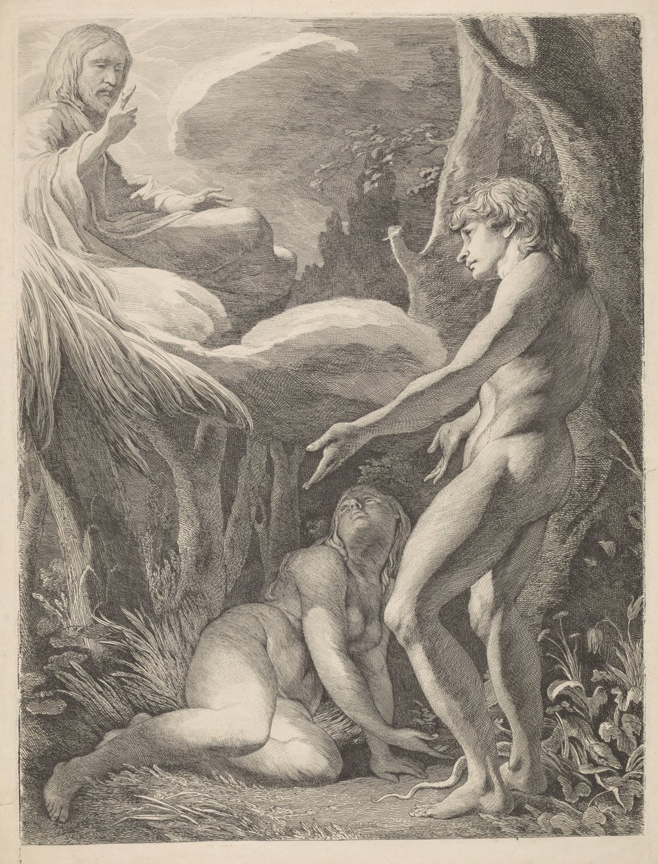 Odkrycie Adama i Ewy Odkrycie Adama i Ewy po upadku Odkrycie Adame i Ewy autorstwa James Barry