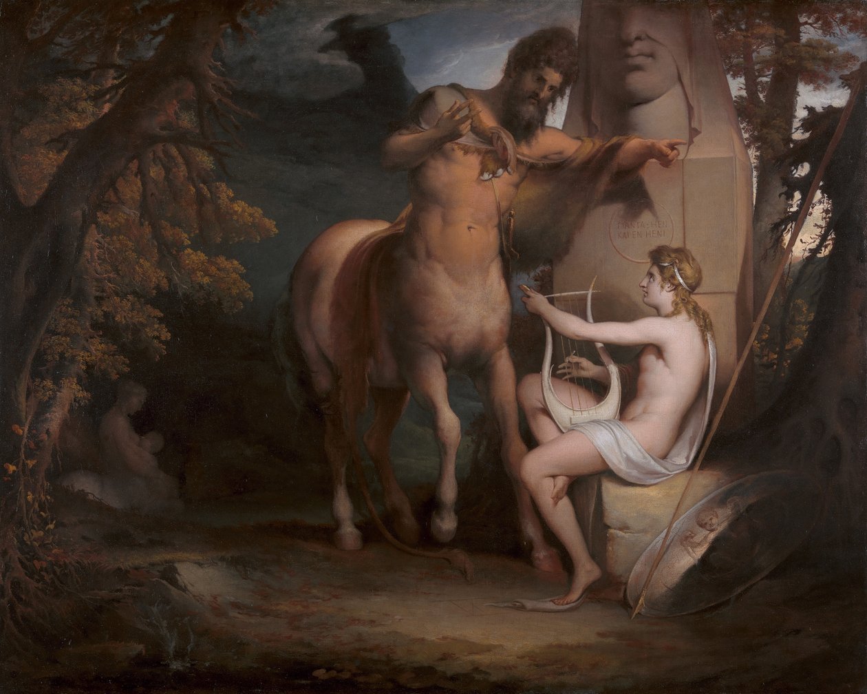 Edukacja Achillesa [1772, Royal Academy of Arts, Londyn, katalog wystawy] autorstwa James Barry