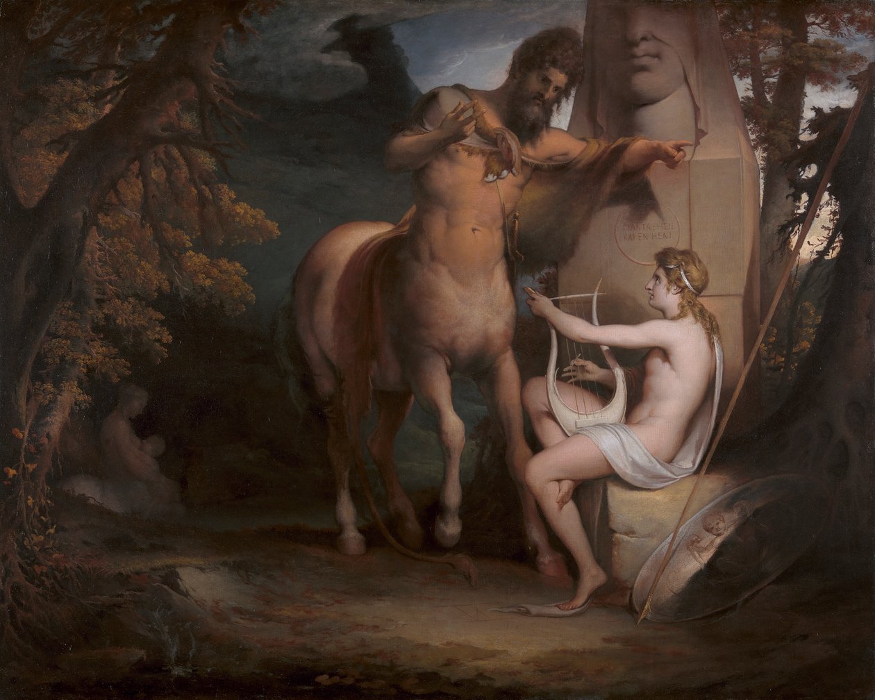 Edukacja Achillesa [1772, Royal Academy of Arts, Londyn, katalog wystawy] autorstwa James Barry