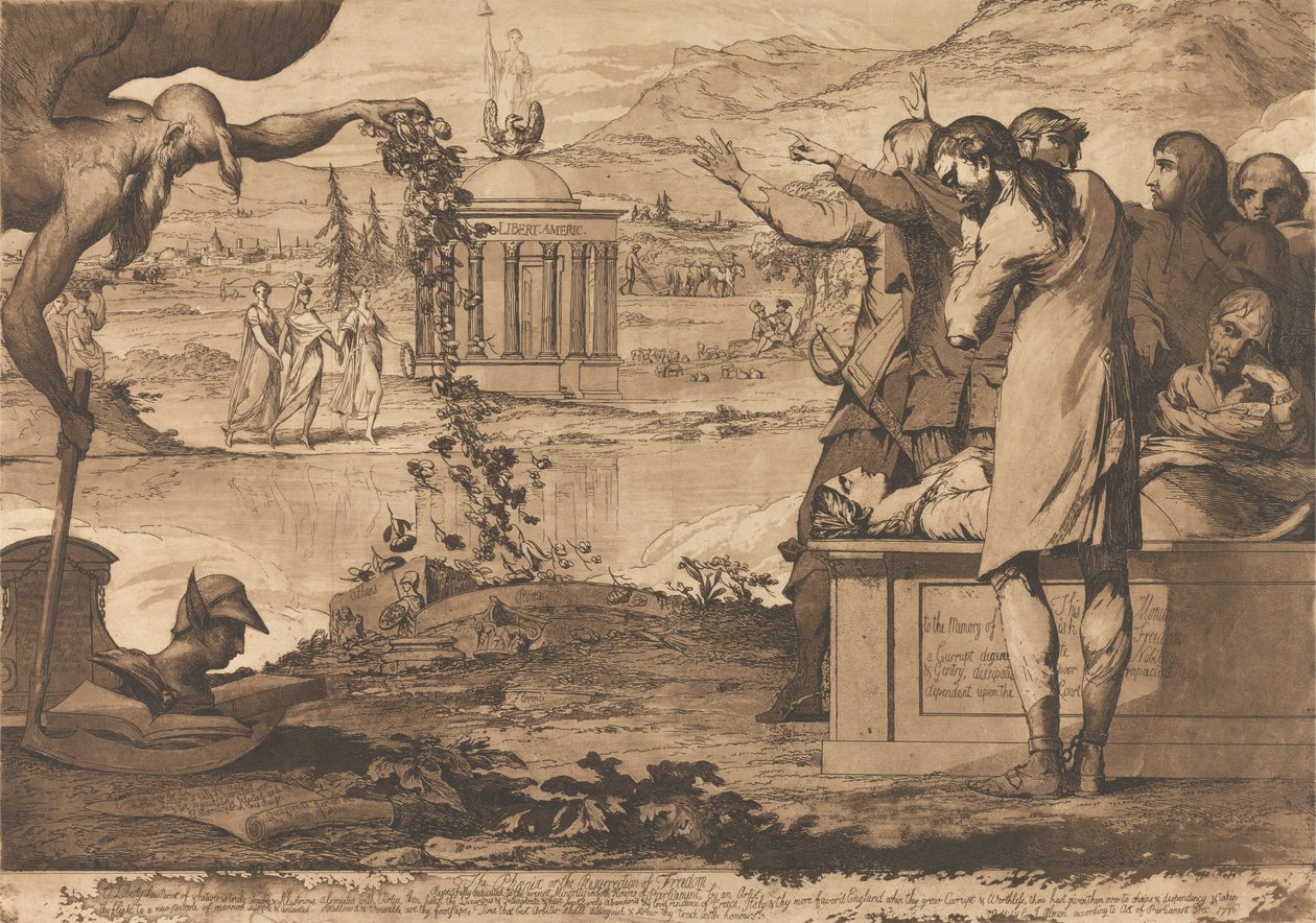 Feniks, czyli zmartwychwstanie wolności autorstwa James Barry