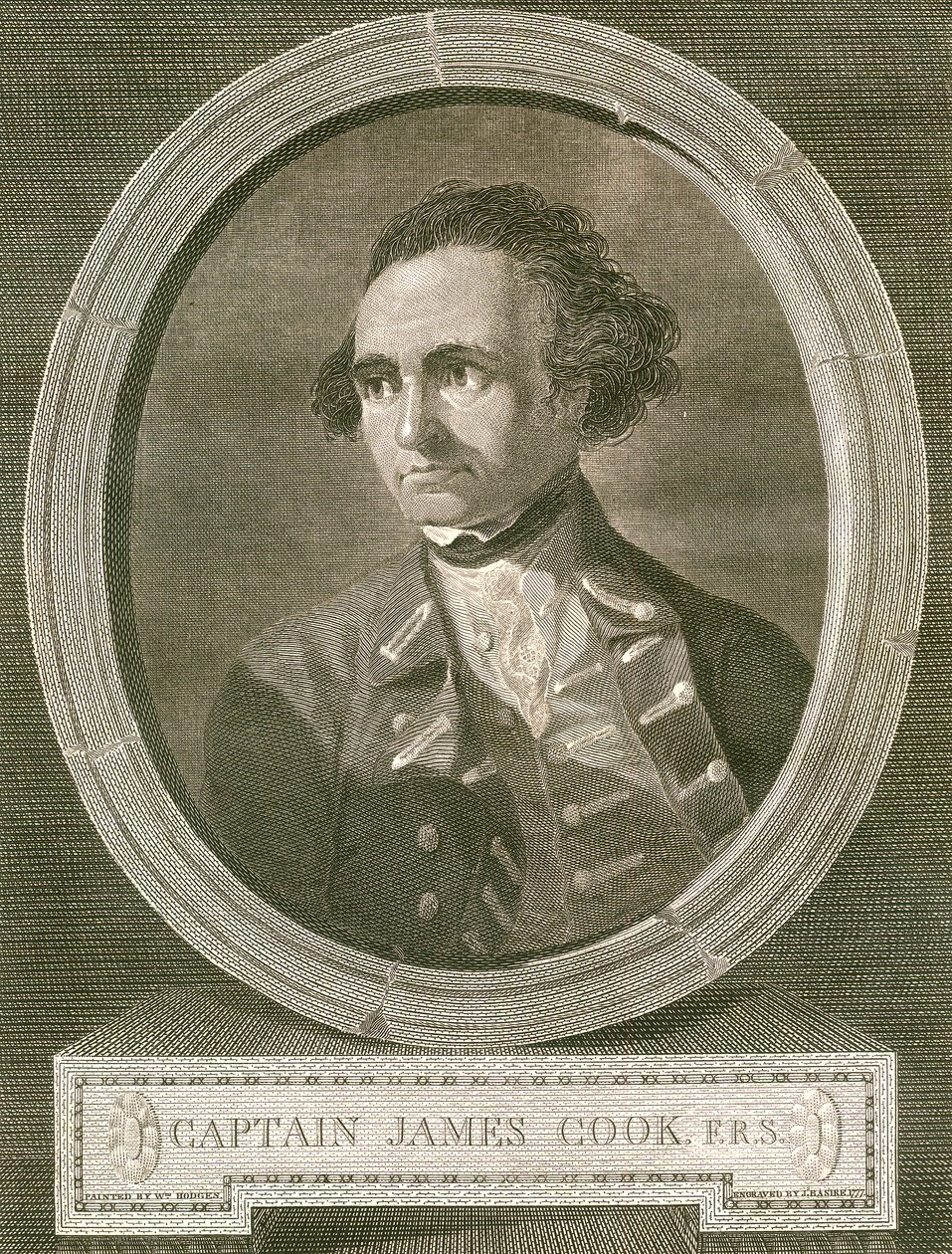 Portret kapitana Jamesa Cooka autorstwa James Basire