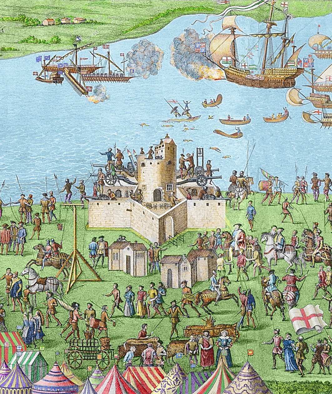 Zatonięcie Mary Rose podczas bitwy o Solent, 1545, 1778 (rycina) (późniejsze zabarwienie) autorstwa James Basire