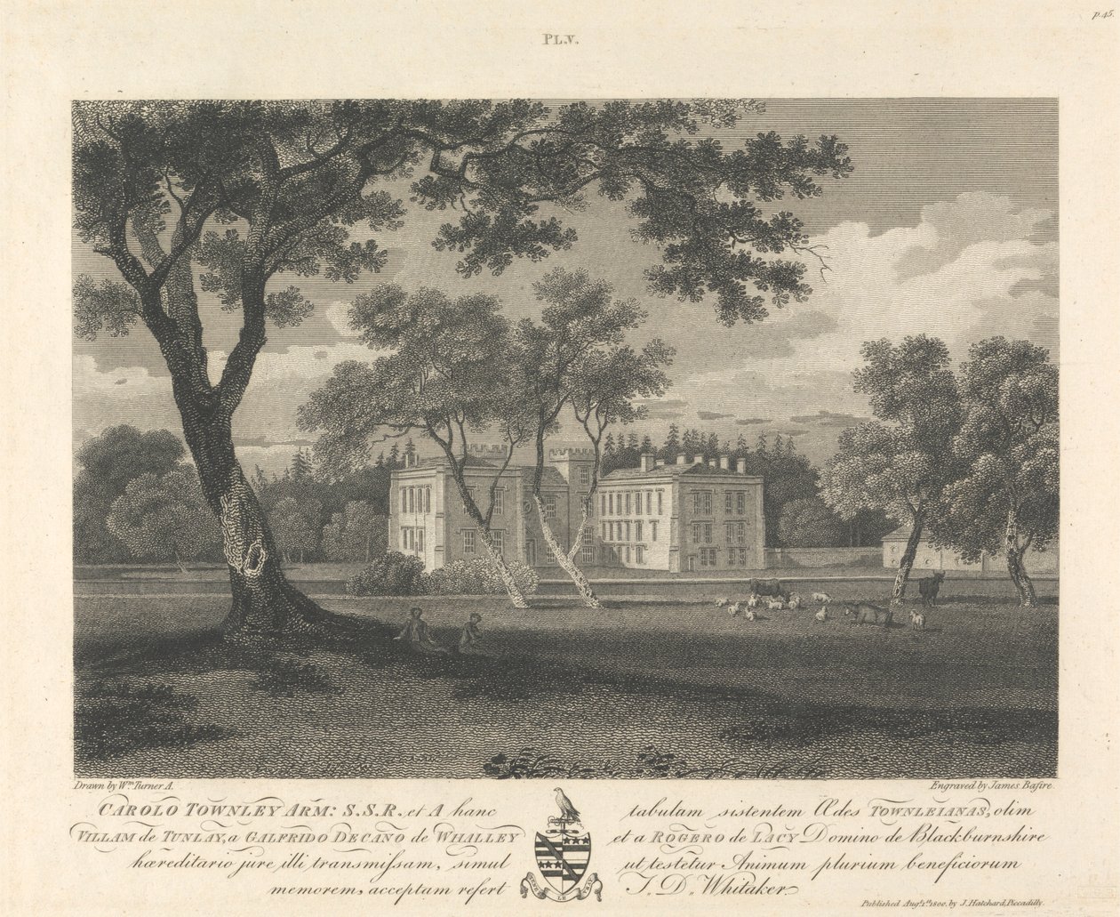 Townley Hall autorstwa James Basire
