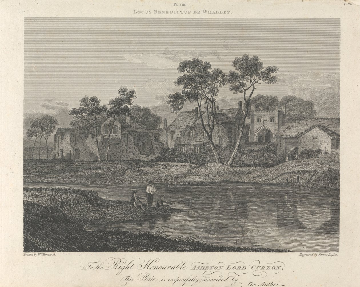 Opactwo Whalley (bliższy widok) autorstwa James Basire